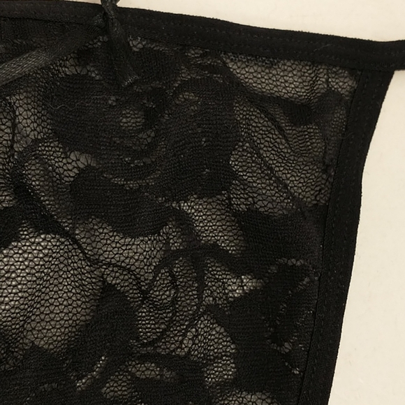 Sexy Black Lace Lingerie Bustier Corset w Thong - Picture 11 of 11